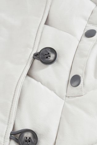 Cream Long Padded Jacket (3-16yrs)